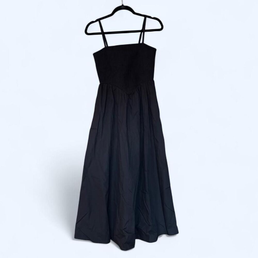 Sincerely Jules Regency-Inspired Women's Black Summer Midi Dress - Small